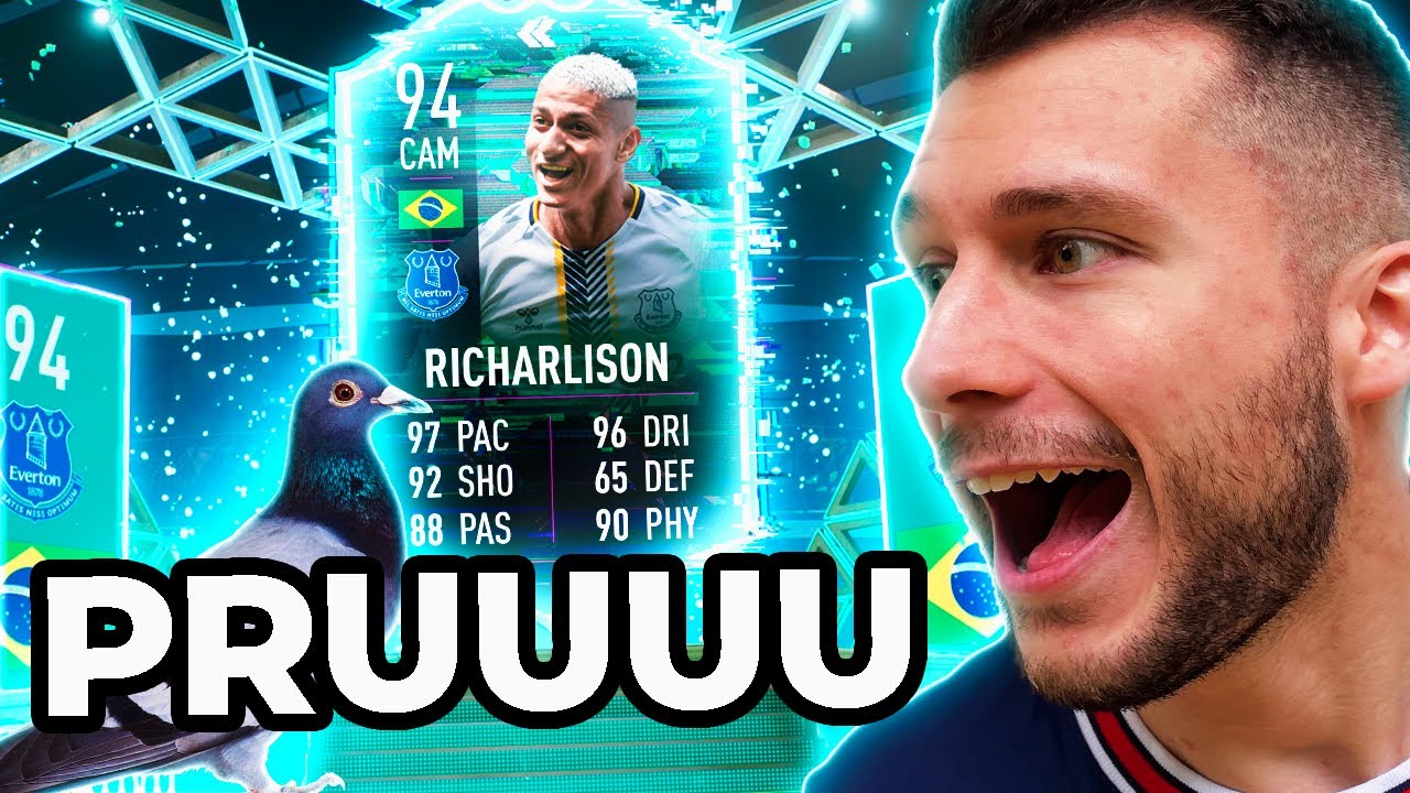 TESTEI A NOVA CARTA DO RICHARLISON NO FUTCHAMPIONS!!!!! FIFA 22 - UT