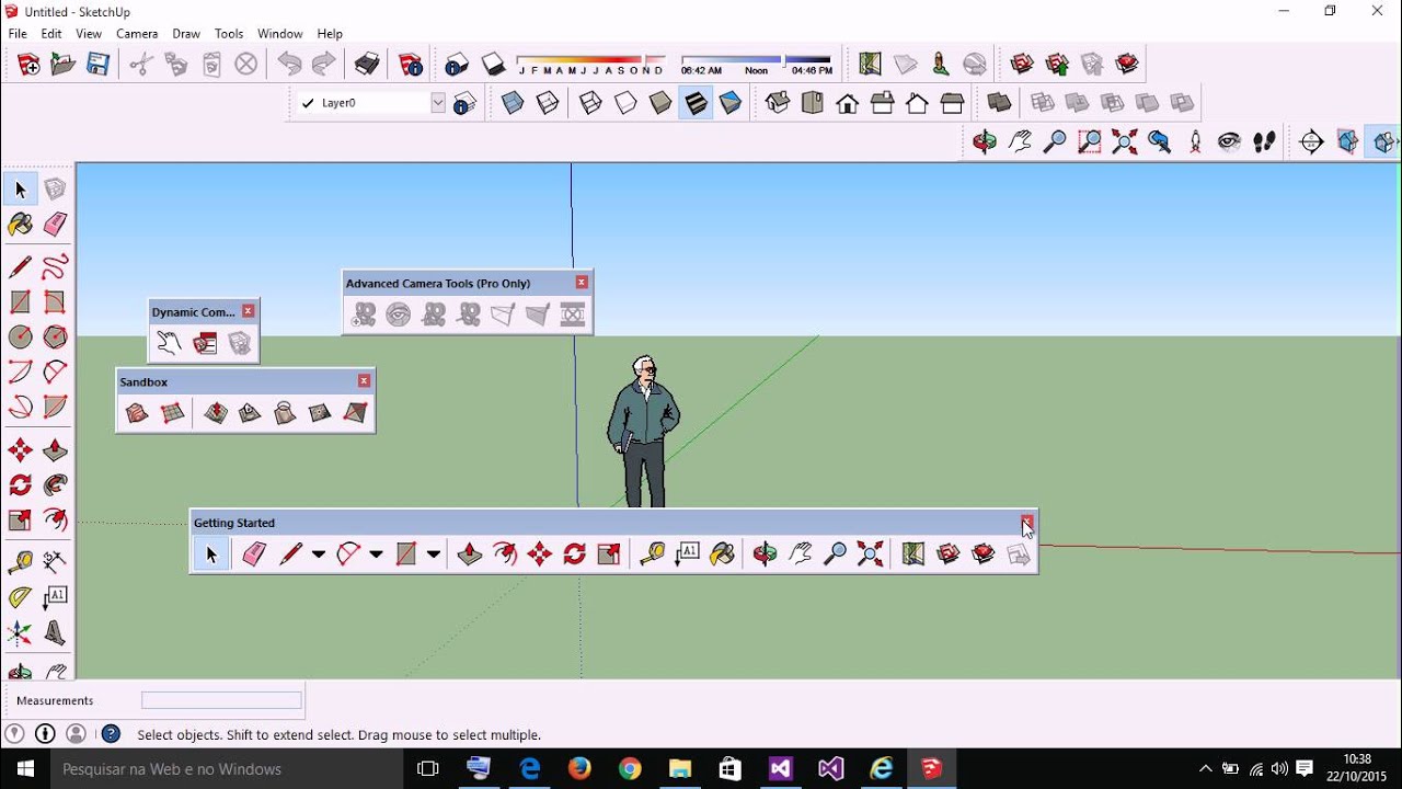 Sketchup Tutorial Barras de ferramentas YouTube Sketchup Tutorial Barras de ferramentas YouTube