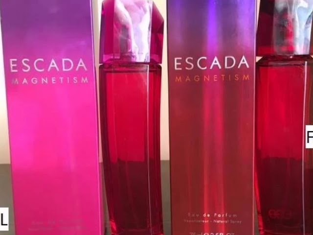 Fake vs Real Escada Magnetism Perfume - YouTube