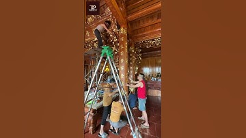 Quy trình lắp đặt các hạng mục thuộc Từ Đường tại Hà Nội‼️#khonggiantho #dotho #tuduong #nhago