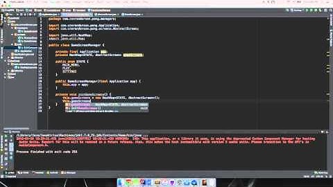 4 - LibGDX Game - PongGDX - Game Screen Manager