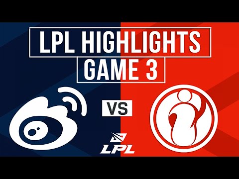 WBG vs IG Highlights Game 3 | LPL 2025 Split 3 | Weibo Gaming vs Invictus Gaming