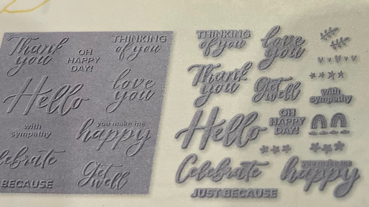 How to use your Hybrid Die And Embossing Stampin’Up! - YouTube