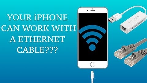 YOUR iPHONE CAN WORK WITH A ETHERNET CABLE???