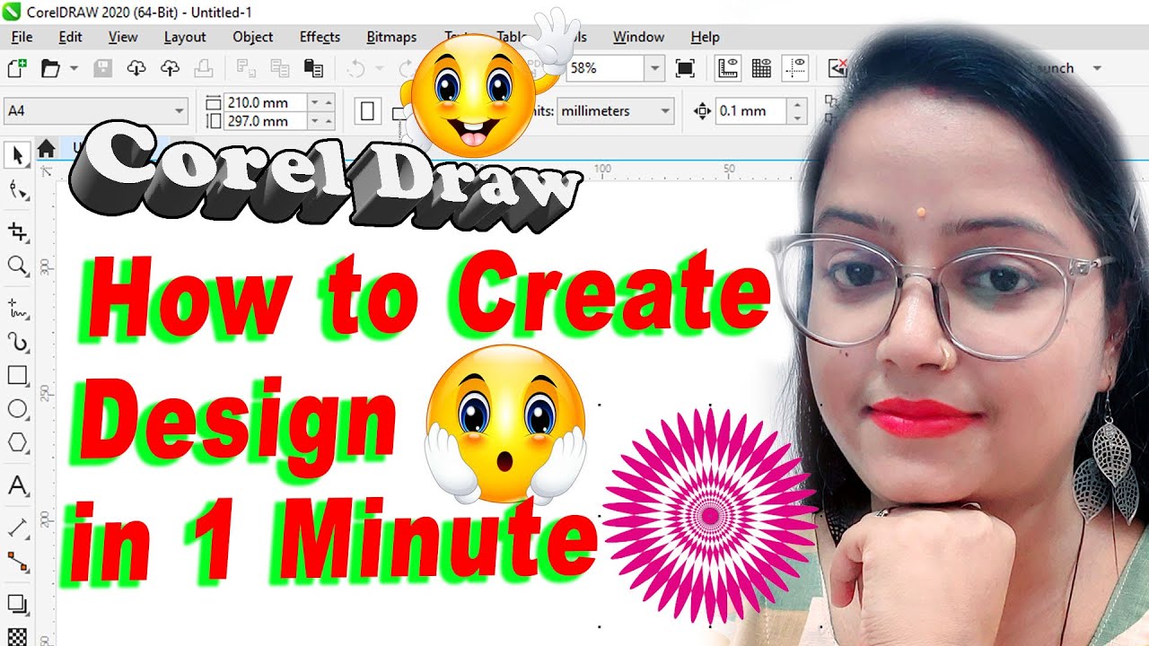 Corel draw how to make beautiful design YouTube