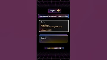 Find GCD of Two Numbers Using Recursion in Python | Python Coding Shorts | Learn in 30 Seconds