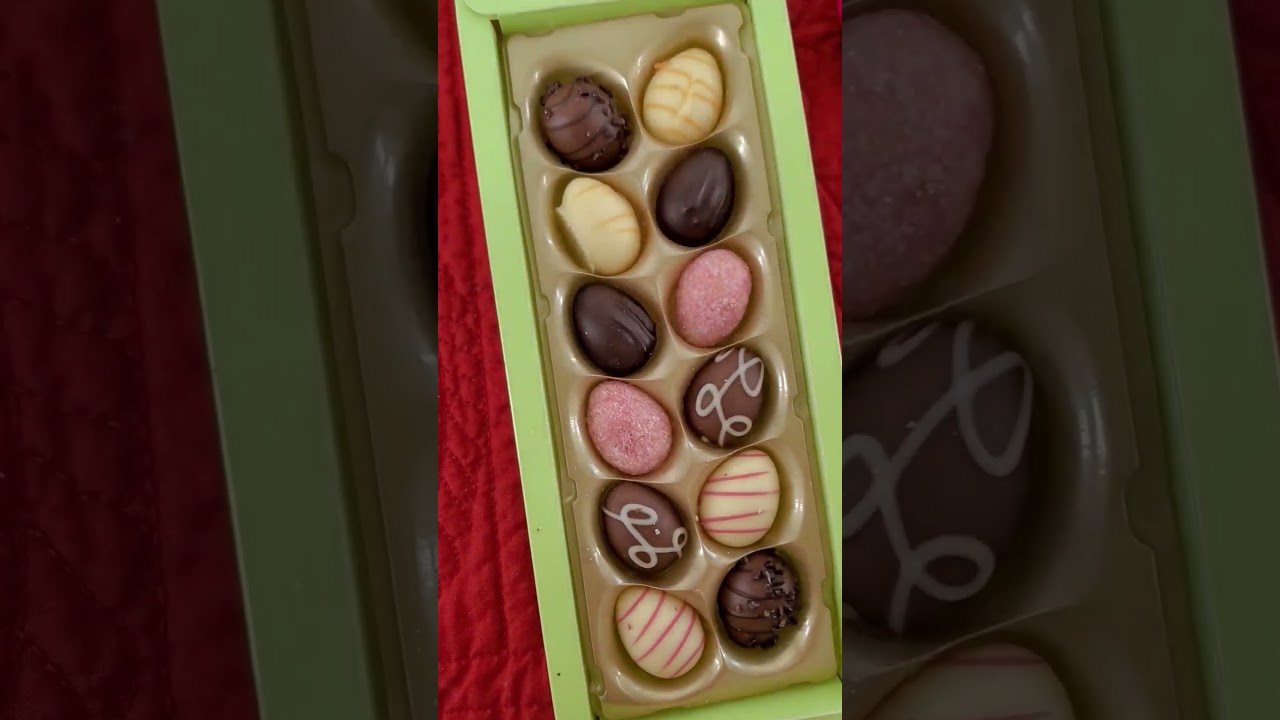 ASMR Unboxing Easter Egg Chocolate Truffles 🍫 😋 🥰 