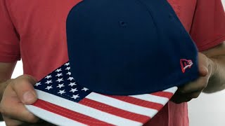 United States 'FLAG VIZE SNAPBACK' Navy Hat by New Era