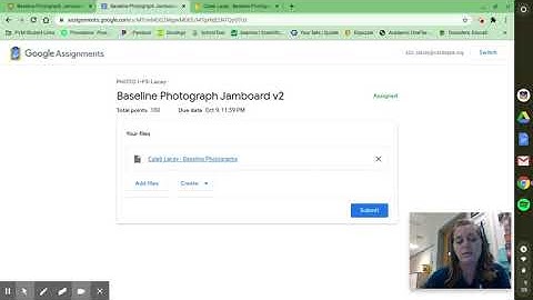 Opening and turning in a Jamboard Assignment