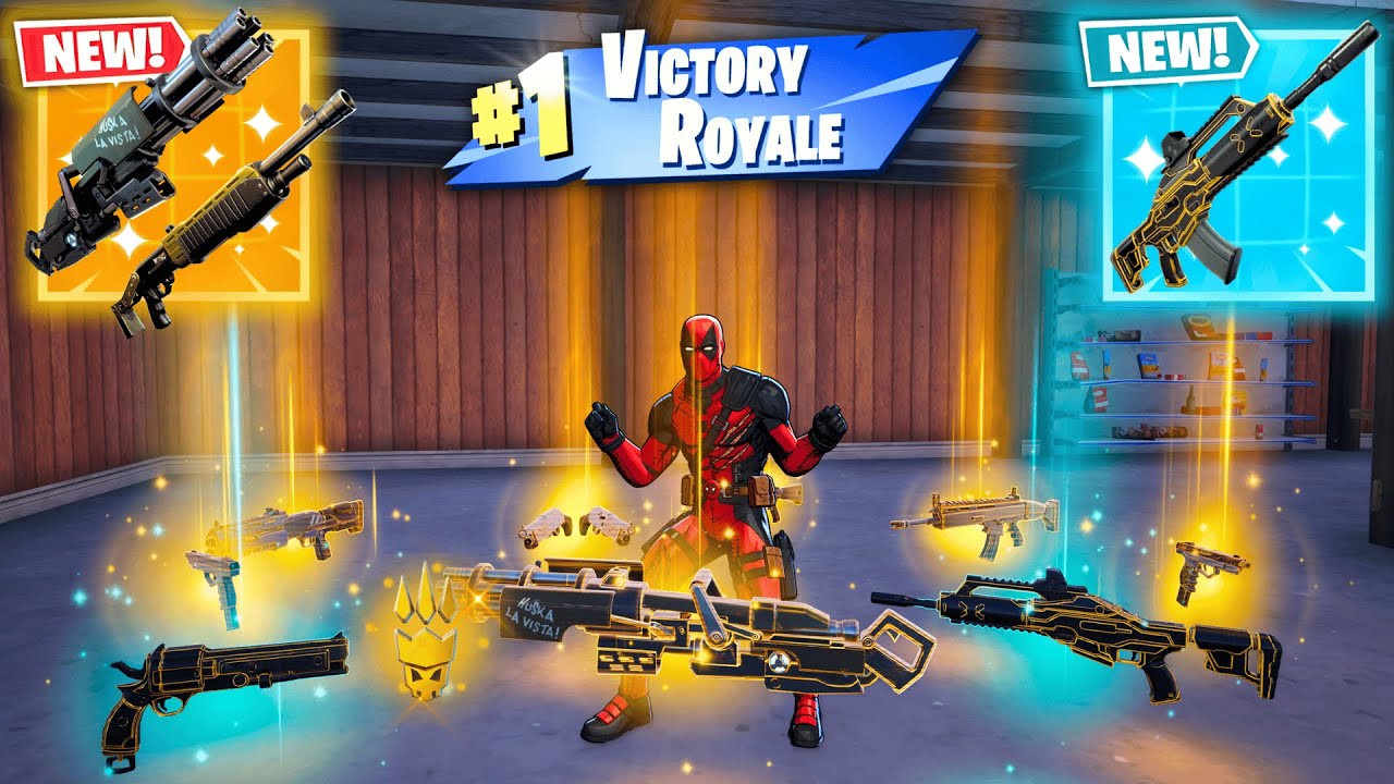 ALL MYTHIC AND EXOTIC GUNS IN FORTNITE (NEW! Fortnite Chapter 7 Season 1)