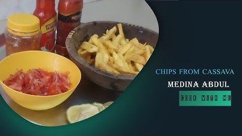 Quick and Easy Fried ,Crunchy Cassava Chips Recipe | In 2 Minutes
