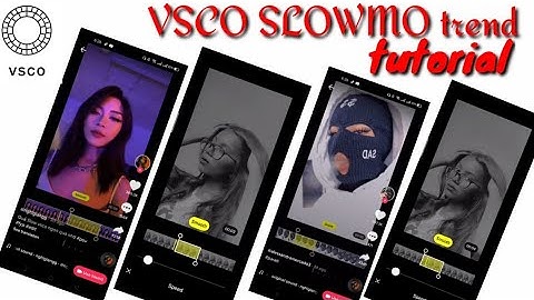 VSCO SLOWMO trend tutorial// Rosenee Creations//