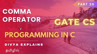 20 Comma Operator in C Explained | GATE’s Hidden Trap in Simple Terms