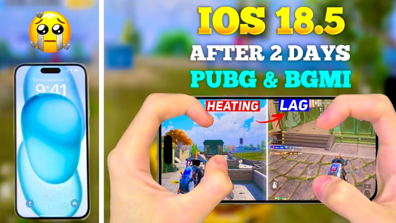 iOS 18.5 AFTER 2 DAYS PUBG & BGMI REVIEW • FINALLY LAG FIXED 😍 • HOTDROP PERFORMANCE 🔥• Five op