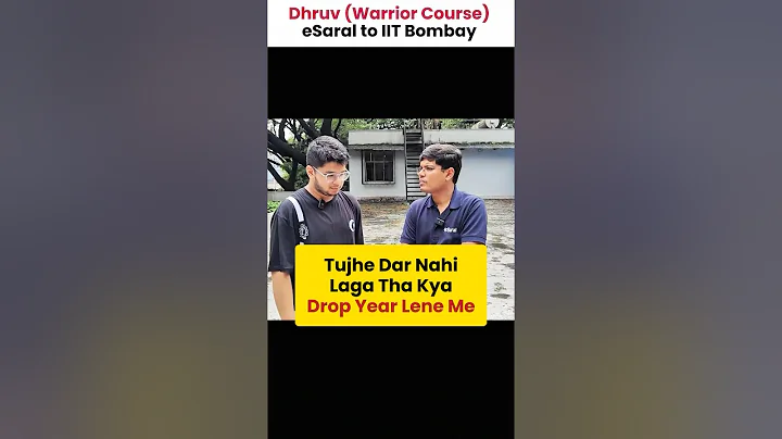 Journey from Dropper to IIT Bombay 😱| IIT Motivation 🔥 #shorts #esaral #iit #jee #viral