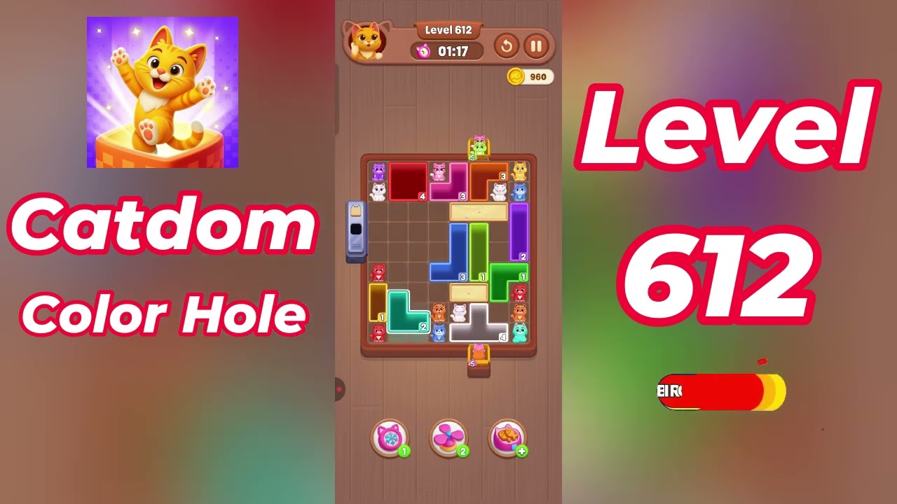 Catdom Color Hole Level 612 Walkthrough [NEW UPDATE