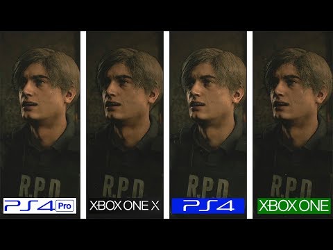 Resident Evil 2 | PS4 Vs ONE Vs PS4 Pro Vs ONE X | 4K Graphics Comparison Demo