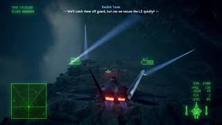 Speedrunning Cape Rainy Assault's canyon in 1:22 minutes (Ace Combat 7)