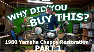 Evaluating a vintage bike buy - 1980 Yamaha Chappy Restoration - Part 1