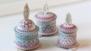 How to Make Enamel Filigree Cookie Boxes - A SugarVeil® Products Collaboration
