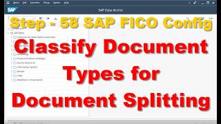 58 Classify Document Types for Document Splitting #sapclasses