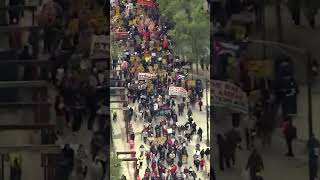 Huge crowd marches through Chicago as part of May Day rally