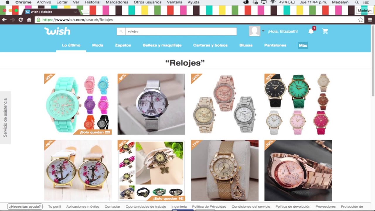 Tutorial comprar en Wish