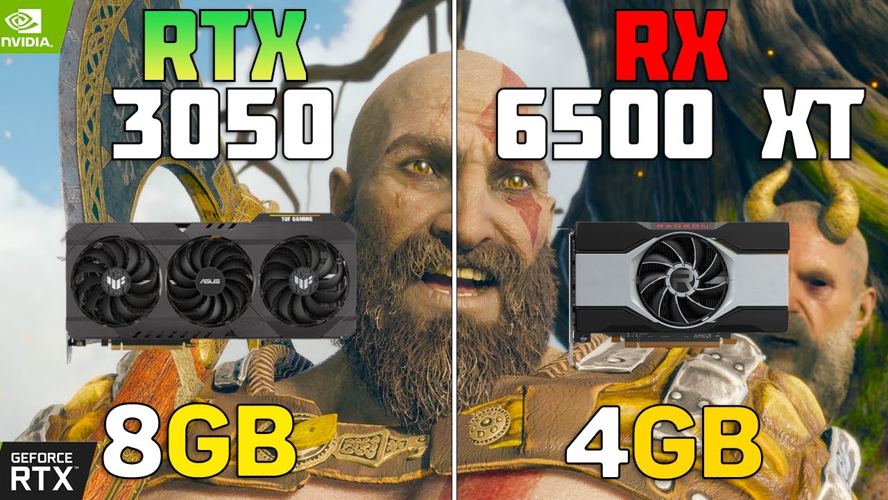 RTX 3050 vs RX 6500 XT - 10 Games Test