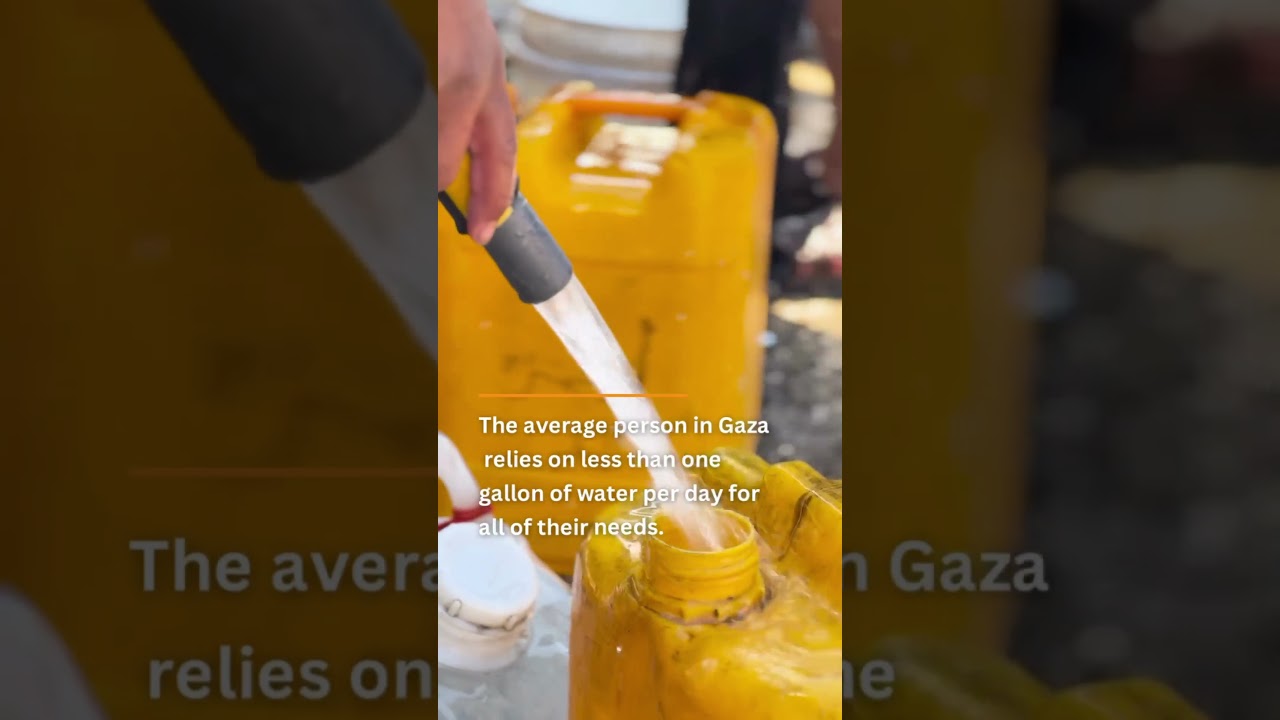 Anera distributes water in Gaza despite border closures