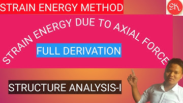STRAIN ENERGY DUE TO AXIAL FORCE FOR STRUCTURE ANALYSIS-I// THEORY part