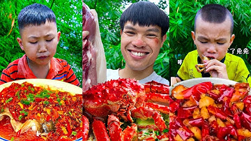 Best real food ever! | Grilled Crab, Grasshopper | TikTok Funny Videos