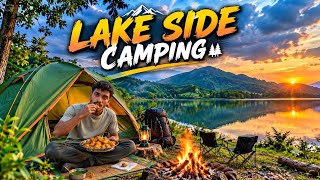 Ultimate Lakeside Camping Experience | Solo Tent Camping & Cooking