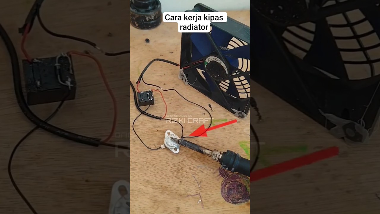 idea of ​​making a heat sensor using a rice cooker thermostat #tutorial #creative #idea