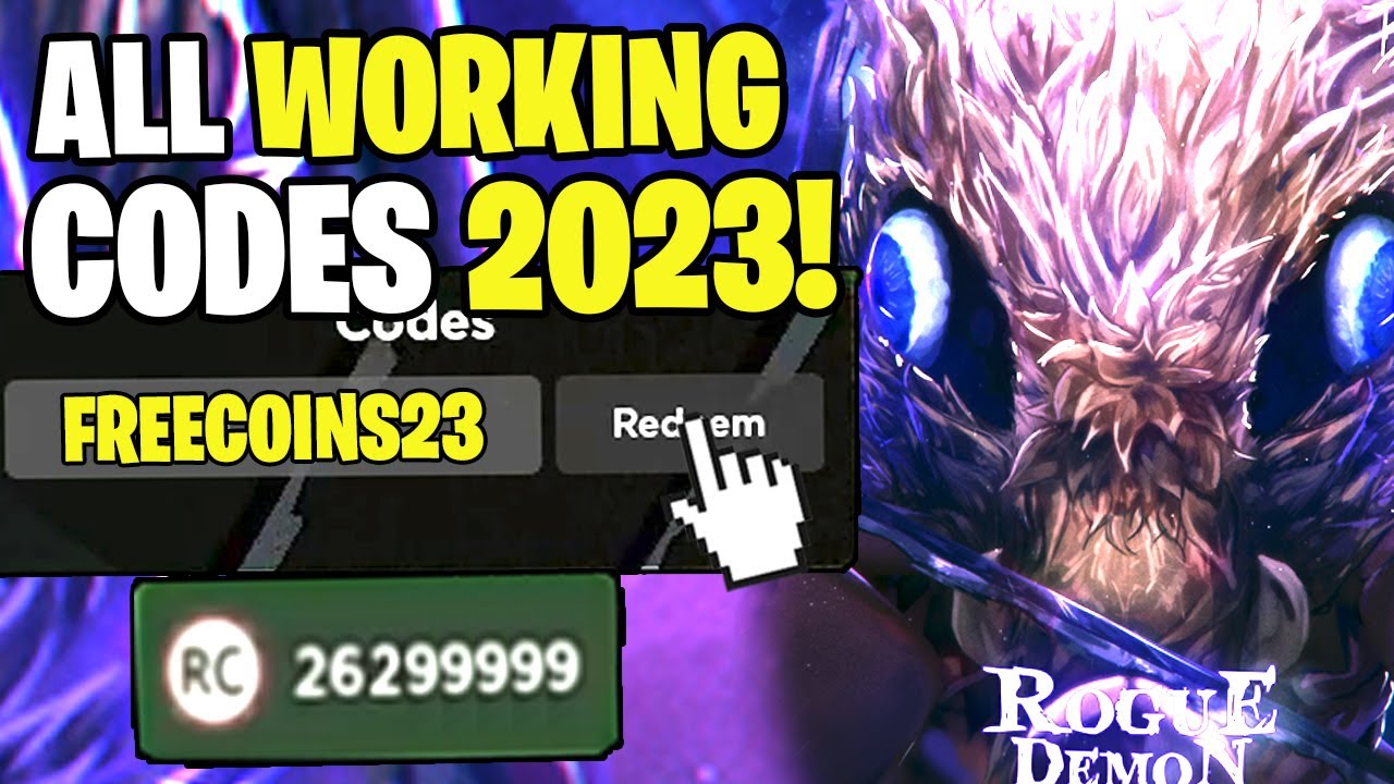 *NEW* ALL WORKING CODES FOR ROGUE DEMON IN 2023! ROBLOX ROGUE DEMON