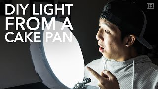 Does Daniel Schiffer's $40 DIY CAKE PAN LIGHT Compare To A $1000 Video Light? 4K || TTang Films