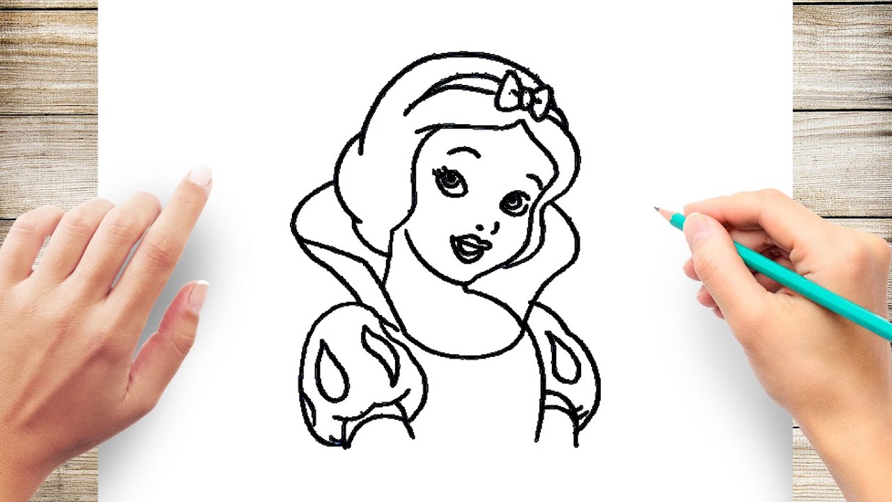 Great How To Draw Snow White Step By Step Slowly of all time Don t miss out 