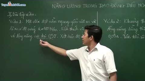 Video Năng lượng của con lắc lò xo 2