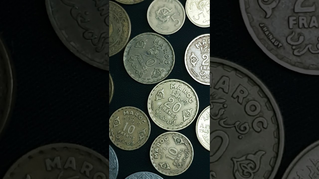Les Pieces De Monnaie De Collection Un Lot Ancienne Antique De Monnaie Marocain Youtube