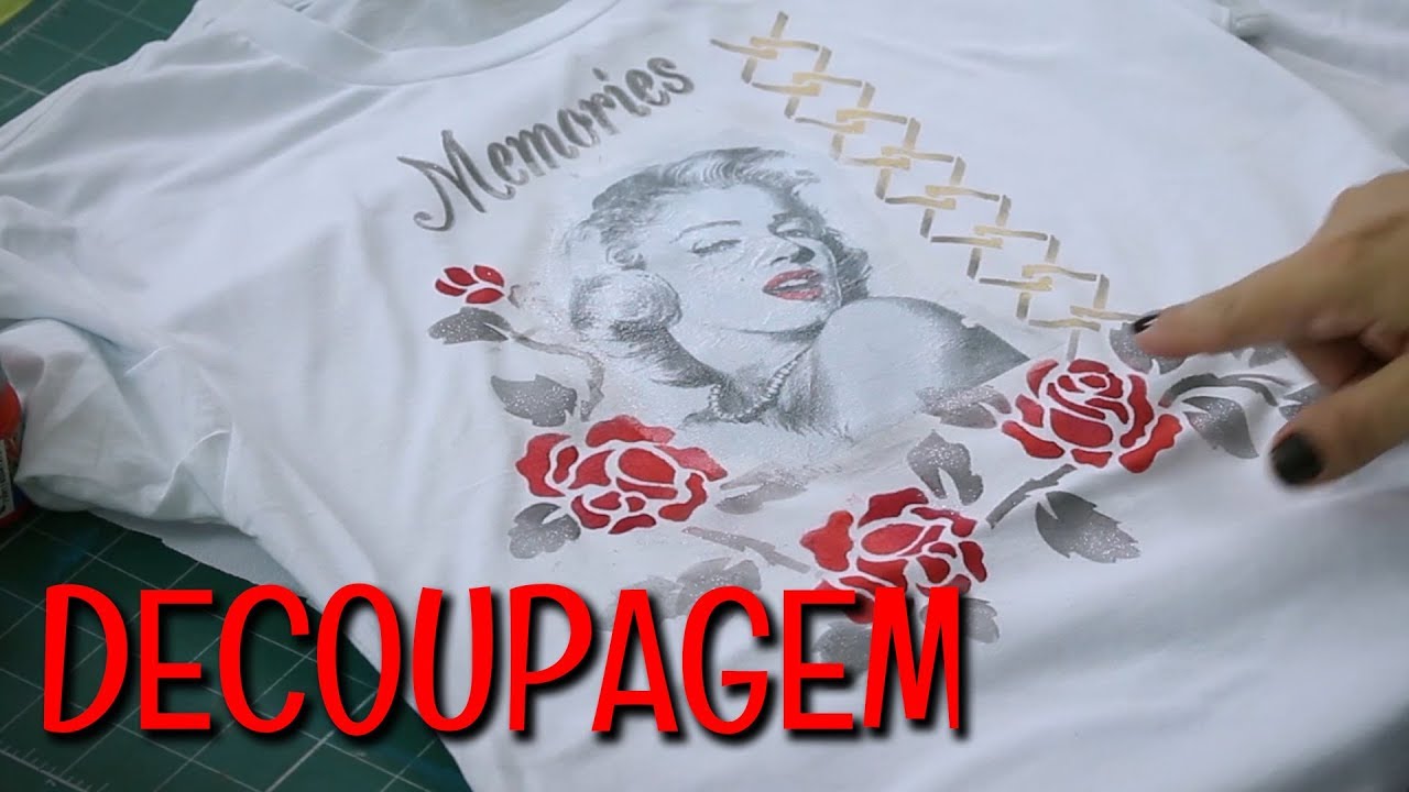 DECOUPAGEM NO TECIDO!! ‹ Iolane Caron ›
