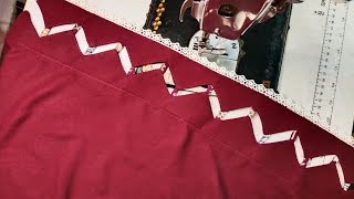 Very Beautiful Trouser Bottom Design With Cutwork And Lace || New Trending Design