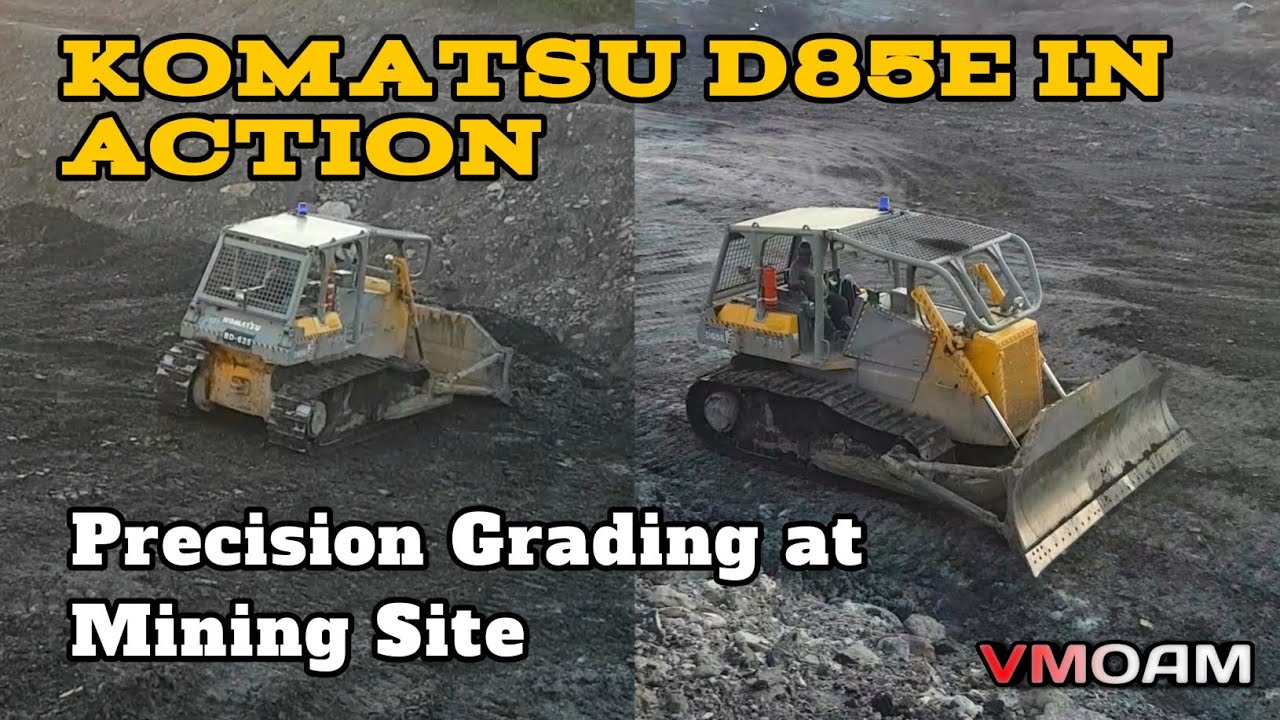 Komatsu D85E Bulldozer Working at Overburden Disposal – Precision ...