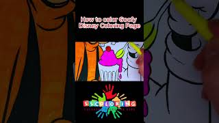 How to color Goofy Disney Coloring Page | SSColoring #coloringpages