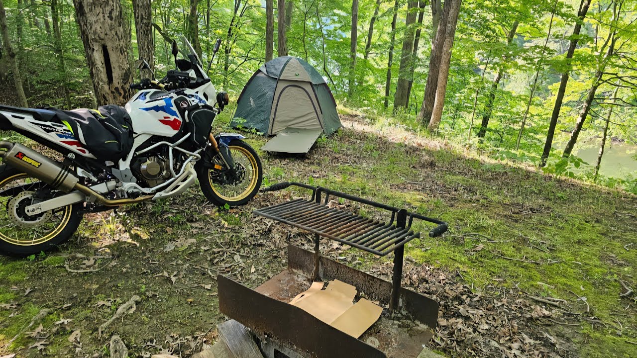 Solo Camping ASMR Experience in Casey (Giant Things IL)