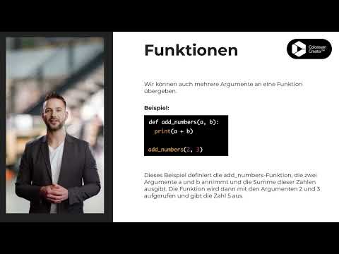 Python Anfängerkurs #6 - Funktionen