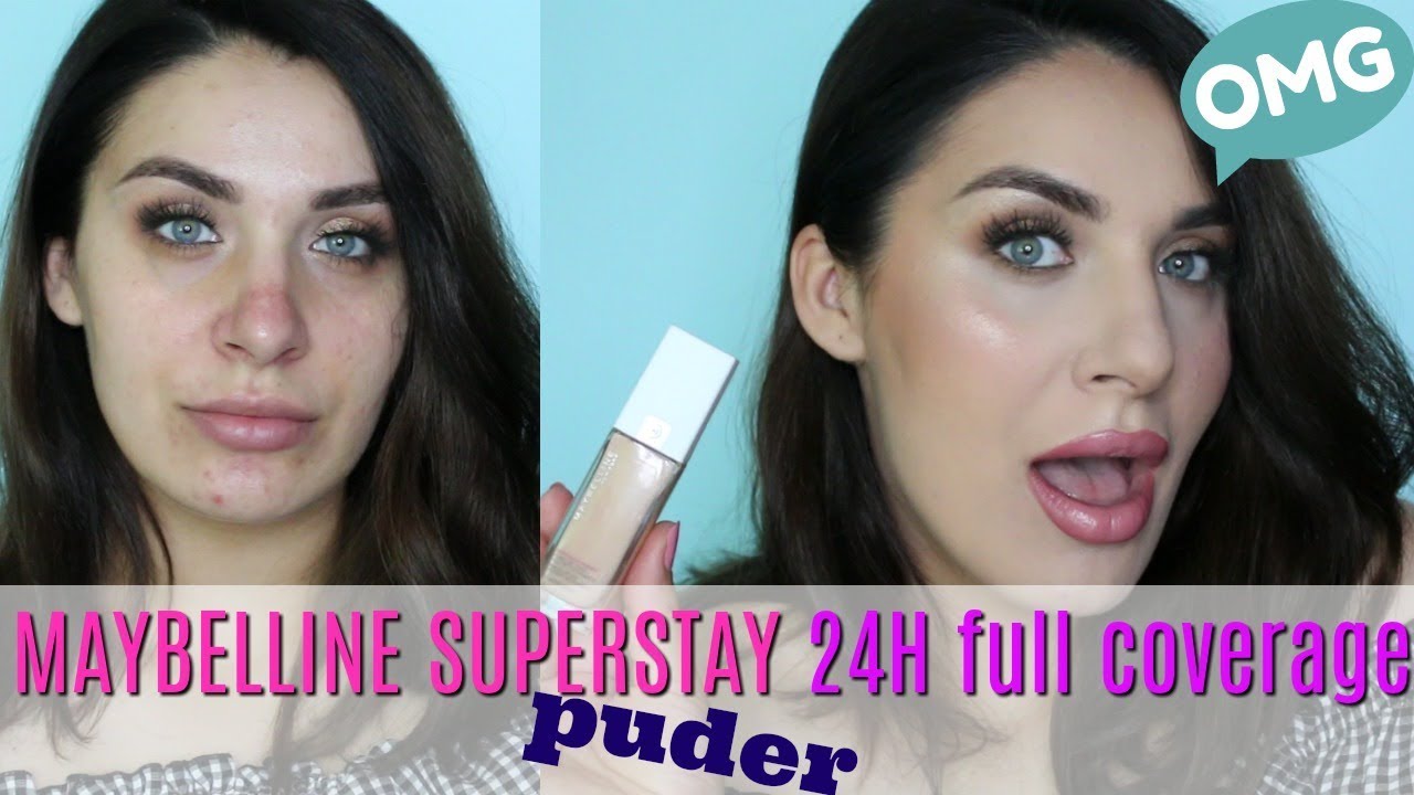 MAYBELLINE SUPERSTAY 24h FULL COVERAGE puder - prvi dojmovi 👀