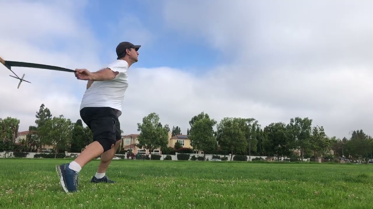 Carbon V Wing Hand Launch Free Flight Glider (Slow Motion Launch)