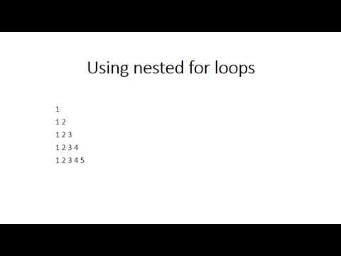 Using nested for loops for diagrams - YouTube