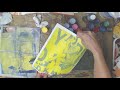 Gelli Plate Resist/Transfer with Magazine Pages