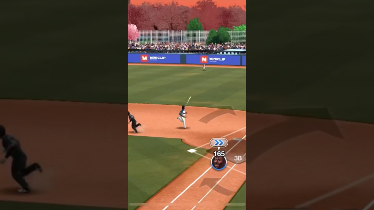 Michael with a clutch single to score run in baseball clash  