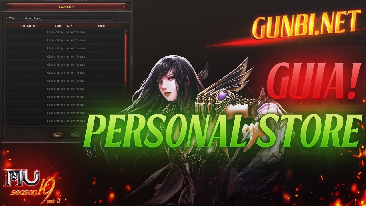 Personal Store - Guia Mu Online / Guia S19 EP 2-3 - YouTube